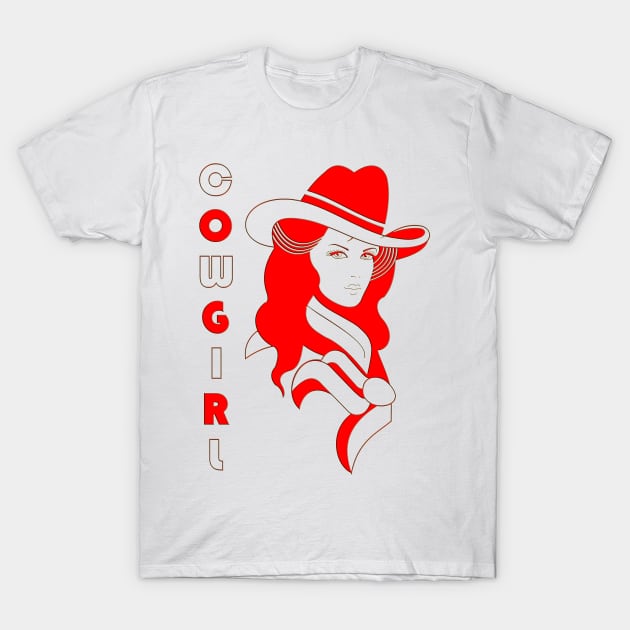 COWGIRL T-Shirt by Megoo Store